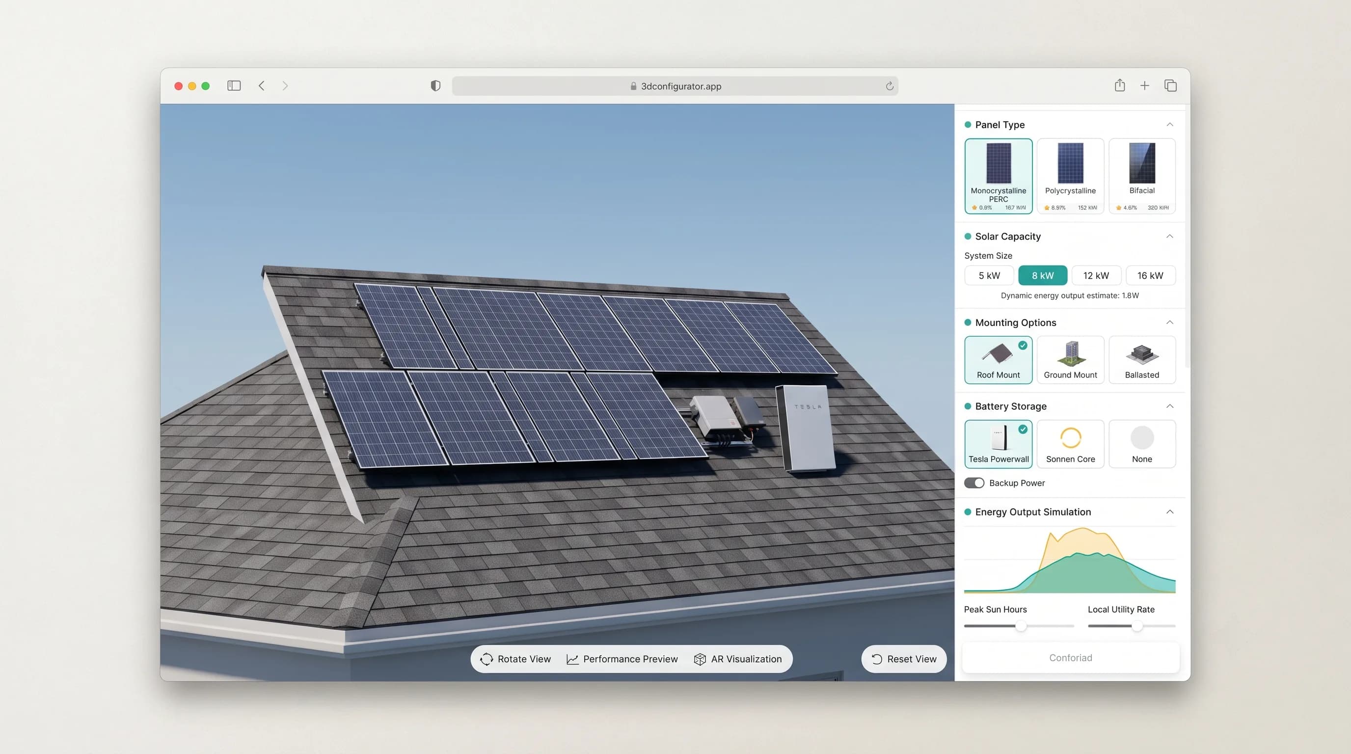 Energy and Infrastructure Configurator Hero