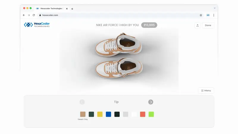 Real-Time 3D Configuration